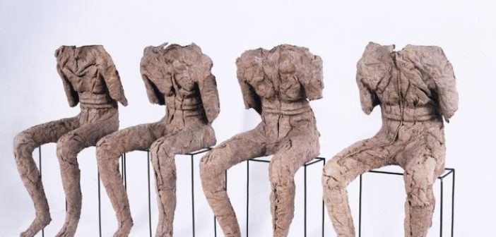 Magdalena Abakanowicz, 4 Seated Figures, 2002; Gift of the Artist -By courtesy of NMWA
