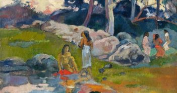 Photo de Une Paul Gauguin (1848-1903) -Femmes au bord de la rivière- 1892 - Huile sur toile - 31,8 x 40 cm © Collection Alicia Koplowitz - Grupo Omega Capital