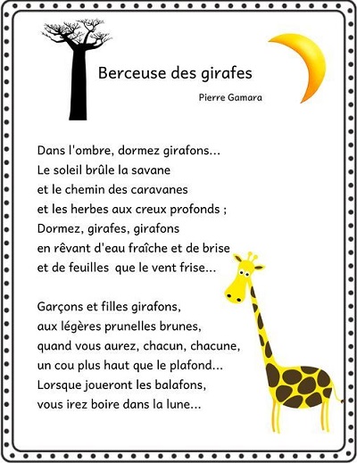 ©La Berceuse des girafes de Pierre Gamara