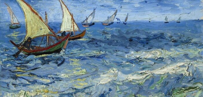 Vincent Van Gogh La mer aux Saintes Maries Saintes Maries de la Mer 1888 Musée d Etat des Beaux Arts Pouchkine Moscou